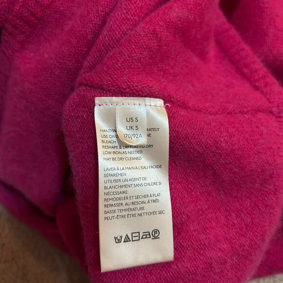 Free People Harmony V-Neck Cashmere Sweater Size Small Cozy Classic Boho Fall - Picture 5 of 6